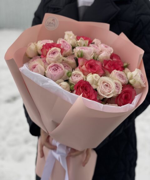 Нежное Дуо из 13 роз